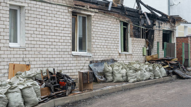Professional Fire Damage Repair technician working in Clinton, WI